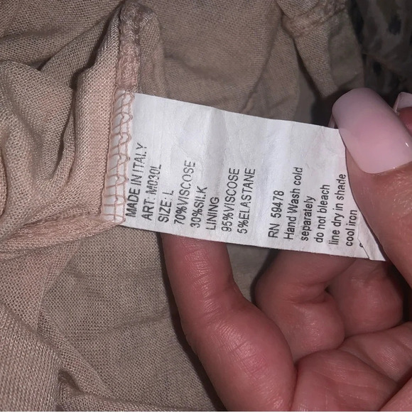 Elena Baldi Floral Motif Paisley silk maxi dress L boho flowy tiered spring - Picture 4 of 7